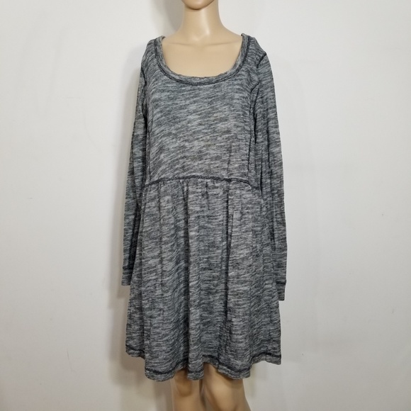 Anthro Saturday Sunday Desna Blue Grey Dress Large - Picture 1 of 8